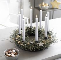 Artikel Blomsterskumring sort Ø44cm H6cm 2 stk