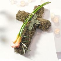 Artikel Blomsterskumkryds lille grøn 42cm 4 stk sørgeblomster