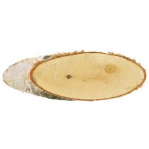 Artikel Birkeskiver ovale naturtræskiver dekoration 18-22cm 10 stk