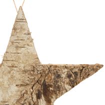 Artikel Birkestjerner til ophængning af stjerner birkebark natur 15cm 6 stk