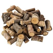 Artikel Dekorative birketræsstykker med bark til hobbybrug, 3 cm, 300 g