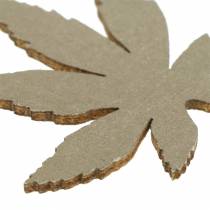 Artikel Scatter dekorationsblade gul, brun, platin assorteret 4cm 72 stk