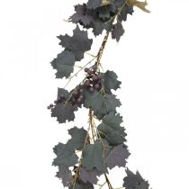 Deco Garland Vinblade og druer Efterårsguirlande 180cm