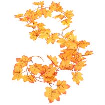Artikel Bladguirlande efterårsguirlande orange gul 168cm 2stk