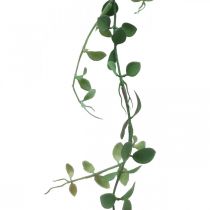 Krans af blade grøn Kunstige grønne planter dekoration guirlande 190cm
