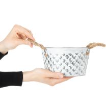 Artikel Skål i metal med rebhåndtag Ø18 cm H10 cm