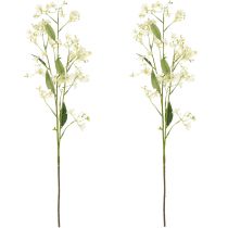 Artikel Dekorativ æbleblomstgren som kunstig blomst til lyse stuedetaljer, cremefarvet, 108 cm, 2 stk.
