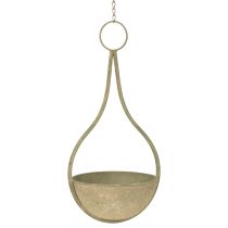 Artikel Blomsterkurv, hængekurv, metal dekoration have Ø16cm H38cm