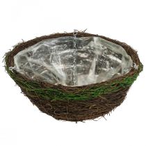 Artikel Hængekurv brun hængekurv plantekurv vinstokke mos Ø31cm