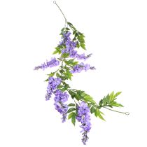 Artikel Blomsterguirlande kunstguirlande blåregn lilla grøn 155cm