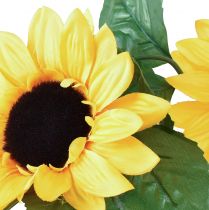 Artikel Blomsterguirlande med 8 kunstige solsikker 135cm