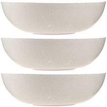 Artikel Blomsterskål plastskål i beige meleret Ø30cm 3stk