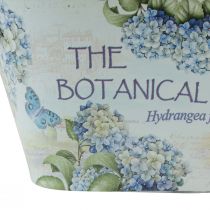 Artikel Blomsterskål med hanke hortensia metal 26×13×14,5cm