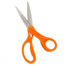 Artikel Blomstersaks med tænder lavet af rustfrit stål i orange 20cm