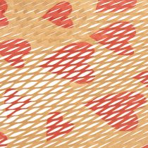 Artikel Bæredygtigt gavepapir med honeycomb-motiv og hjertedesign til særlige lejligheder, 25 meter
