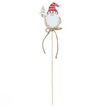 Artikel Blomsterpropper træ Julenisser 5x8cm 12 stk