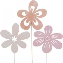 Havestake Blomsterstake Orange/Pink/Hvid Ø9,5cm 15stk