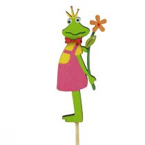 Artikel Blomsterprop frøprins dekorativ stik træ 8cm 12 stk