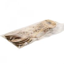 Artikel Blomsterprop træbi dekorativ stik med ordsprog 7x27,5cm 12 stk.
