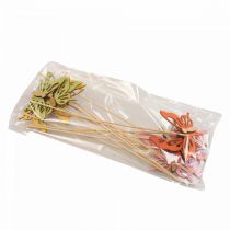 Artikel Blomsterprop sommerfugl deco træfarvet 8,5cm 12stk