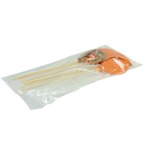 Artikel Blomsterprop buket dekoration kage topper ballon orange 28cm 8 stk