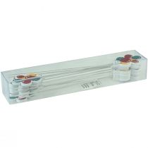 Artikel Blomsterstik buket dekorative kage topper balloner farverige 26cm 15 stk