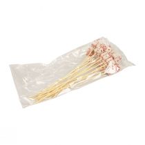 Artikel Blomsterstik julegavepakke dekoration 2,5cm 15 stk