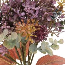 Buket kunstig tidsel eukalyptus buket blomsterdekoration 36cm