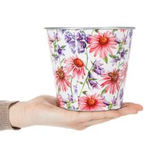 Artikel Urtepotte, forårsdekoration, plantekasse, metal, Ø14 cm H12,5 cm