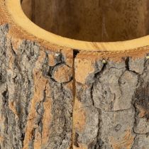 Artikel Urtepotte træbark plantekasse gnome rust H24cm
