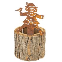 Artikel Urtepotte træplanter fugleskræmsel rust H24,5 cm