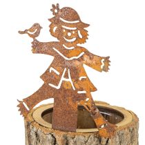 Artikel Urtepotte træplanter fugleskræmsel rust H24,5 cm
