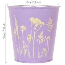 Artikel Blomsterpotter i pastelfarver med motiv – sæt med 3 stk. á Ø10 cm