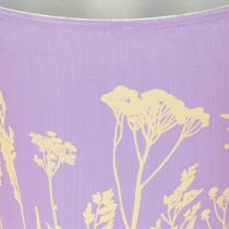 Artikel Blomsterpotter i pastelfarver med motiv – sæt med 3 stk. á Ø10 cm