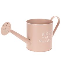 Artikel Vintage dekorativ urtepotte/vandkande, antik rosa zink, Ø16,5 cm H17 cm