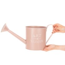 Artikel Vintage dekorativ urtepotte/vandkande, antik rosa zink, Ø16,5 cm H17 cm
