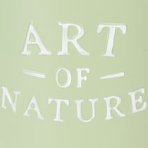 Artikel Zink urtepotte Art of Nature mintgrøn Ø17,5cm H15cm