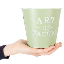 Artikel Zink urtepotte Art of Nature mintgrøn Ø17,5cm H15cm