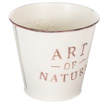 Artikel Zink urtepotte, creme, Ø15 cm H13,5 cm