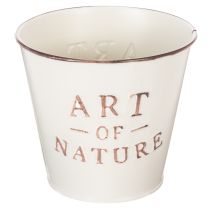 Artikel Zink urtepotte, creme, Ø15 cm H13,5 cm