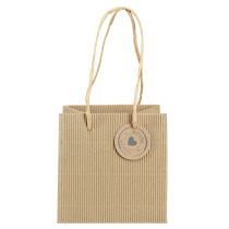 Artikel Urtepotte af papir ribbet med folie 12x12cm 8 stk