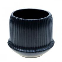 Urtepotte keramiske planteriller sort Ø12cm H10,5cm
