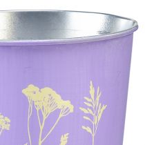 Artikel Metal urtepotte, blomsterkrukke, lilla, Ø11,5 cm, H11,5 cm