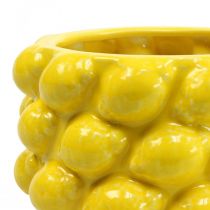 Artikel Urtepotte citron plantekrukke keramisk gul Ø18,5cm H12cm