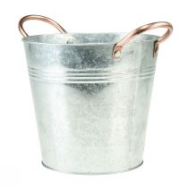 Artikel Urtepotte med håndtag dekorative metalspand Ø16cm H15cm