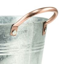 Artikel Urtepotte med håndtag dekorative metalspand Ø16cm H15cm