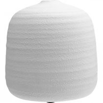 Artikel Blomstervase, keramikvase, dekorativ vase hvid Ø22cm H22,5cm