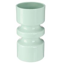 Artikel Blomstervase Metal i Mintgrøn Emalje Ø9cm H17,5cm