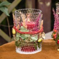 Blomstervase, glasvase, stearinlysglas, glaslanterne Ø11,5cm H18,5cm