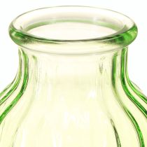 Artikel Blomstervaser grøn glas dekoration retro Ø11cm H14,5cm 2stk